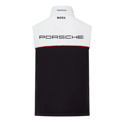 2024 Porsche RP Team Sleeveless Zip Jacket (White-Black) 2024 Porsche RP Team Sleeveless Zip Jacket (White-Black)