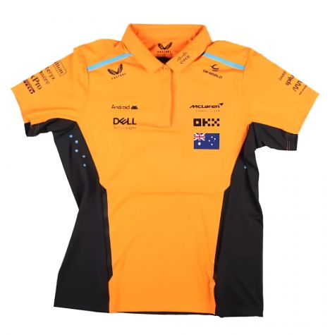 2024 McLaren Oscar Piastri Replica Polo Shirt - Autumn Glory (Womens) 2024 McLaren Oscar Piastri Replica Polo Shirt - Autumn Glory (Womens)