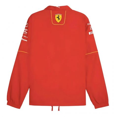 2024 Scuderia Ferrari Coach Team Jacket (Red) 2024 Scuderia Ferrari Coach Team Jacket (Red)