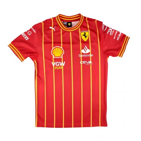 2024 Ferrari Team Soccer Jersey - Carlos Sainz Jr 2024 Ferrari Team Soccer Jersey - Carlos Sainz Jr
