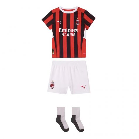 2024-2025 AC Milan Home Baby Kit (Your Name) 2024-2025 AC Milan Home Baby Kit (Your Name)
