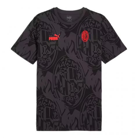 2024-2025 AC Milan ftblCulture Tee AOP (Black) (Shevchenko 7) 2024-2025 AC Milan ftblCulture Tee AOP (Black) (Shevchenko 7)