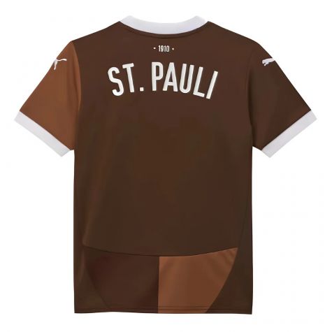 2024-2025 St Pauli Home Shirt (Kids) (Afolayan 17) 2024-2025 St Pauli Home Shirt (Kids) (Afolayan 17)