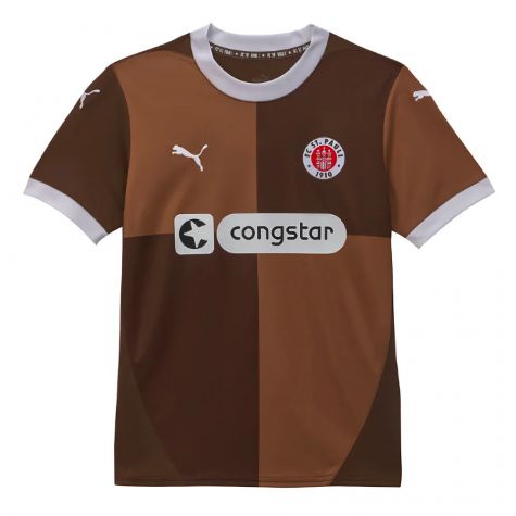2024-2025 St Pauli Home Shirt (Kids) (Afolayan 17) 2024-2025 St Pauli Home Shirt (Kids) (Afolayan 17)