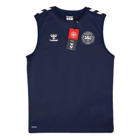 2024-2025 Denmark Sleeveless Training Jersey (Marine) (Your Name) 2024-2025 Denmark Sleeveless Training Jersey (Marine) (Your Name)