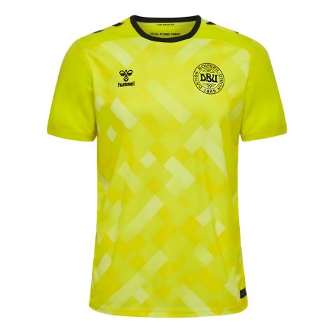 2024-2025 Denmark Home Goalkeeper Shirt (Yellow) (Schmeichel 1) 2024-2025 Denmark Home Goalkeeper Shirt (Yellow) (Schmeichel 1)