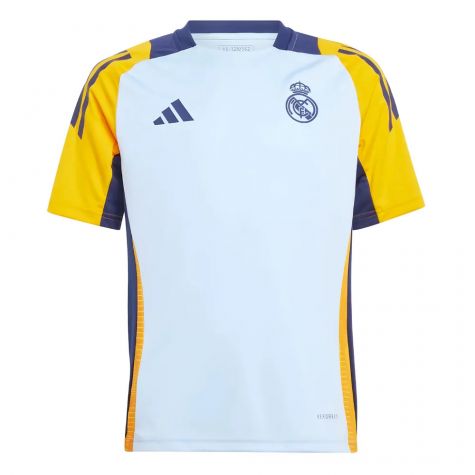 2024-2025 Real Madrid Training Shirt (Glow Blue) - Kids (Your Name) 2024-2025 Real Madrid Training Shirt (Glow Blue) - Kids (Your Name)