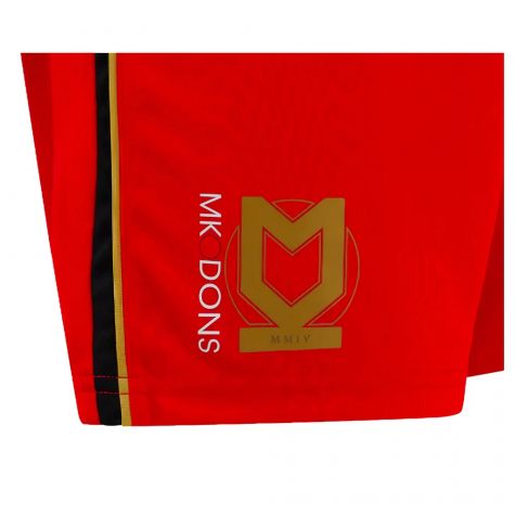 2024-2025 MK Dons Away Shorts (Red) - Kids 2024-2025 MK Dons Away Shorts (Red) - Kids
