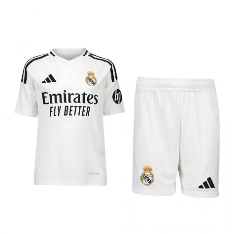 2024-2025 Real Madrid Home Youth Kit (Your Name) 2024-2025 Real Madrid Home Youth Kit (Your Name)