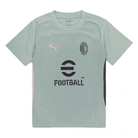 2024-2025 AC Milan Training Shirt (Green Fog) - Kids (Pulisic 11) 2024-2025 AC Milan Training Shirt (Green Fog) - Kids (Pulisic 11)