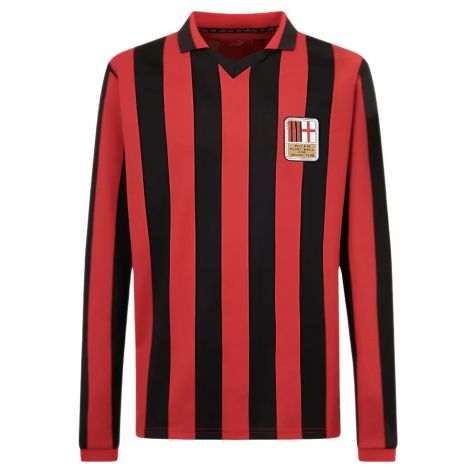 AC Milan 125th Authentic Shirt LS (Black-Red) (Van Basten 9) AC Milan 125th Authentic Shirt LS (Black-Red) (Van Basten 9)