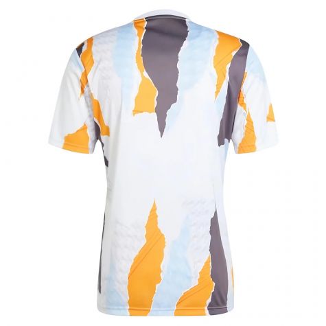 2024-2025 Real Madrid Pre-Match Shirt (White/Crew Orange) (Vini Jr. 7) 2024-2025 Real Madrid Pre-Match Shirt (White/Crew Orange) (Vini Jr. 7)