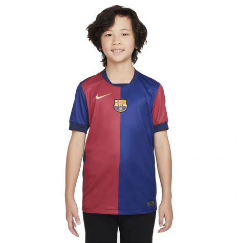 2024-2025 Barcelona Home Shirt (Sponsorless) - Kids (Lamine Yamal 19) 2024-2025 Barcelona Home Shirt (Sponsorless) - Kids (Lamine Yamal 19)