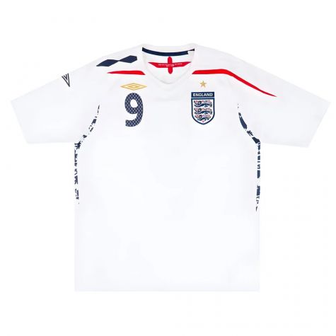 England 2007-09 Home Shirt (Rooney #9) (Fair) England 2007-09 Home Shirt (Rooney #9) (Fair)