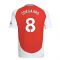 2024-2025 Arsenal Home Shirt (Kids) (Odegaard 8) 2024-2025 Arsenal Home Shirt (Kids) (Odegaard 8)
