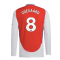 2024-2025 Arsenal Long Sleeve Home Shirt (Odegaard 8) 2024-2025 Arsenal Long Sleeve Home Shirt (Odegaard 8)