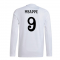 2024-2025 Real Madrid Authentic Long Sleeve Home Shirt (Mbappe 9) 2024-2025 Real Madrid Authentic Long Sleeve Home Shirt (Mbappe 9)