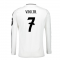 2024-2025 Real Madrid Long Sleeve Home Shirt (Vini Jr. 7) 2024-2025 Real Madrid Long Sleeve Home Shirt (Vini Jr. 7)