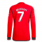 2023-2024 Man Utd Long Sleeve Home Shirt (Beckham 7) 2023-2024 Man Utd Long Sleeve Home Shirt (Beckham 7)