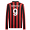 AC Milan 125th Authentic Shirt LS (Black-Red) (Van Basten 9) AC Milan 125th Authentic Shirt LS (Black-Red) (Van Basten 9)