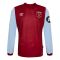 2023-2024 West Ham Long Sleeve Home Shirt (Kids) (BOWEN 20) 2023-2024 West Ham Long Sleeve Home Shirt (Kids) (BOWEN 20)