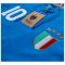 Italy Retro Shirt with Laces Gli Azzurri Italy Retro Shirt with Laces Gli Azzurri