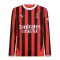 2024-2025 AC Milan Home Long Sleeve Shirt (Your Name) 2024-2025 AC Milan Home Long Sleeve Shirt (Your Name)