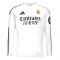 2024-2025 Real Madrid Long Sleeve Home Shirt (Your Name) 2024-2025 Real Madrid Long Sleeve Home Shirt (Your Name)