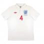England 2009-10 Home Shirt (M) Gerrard #4 (Good) England 2009-10 Home Shirt (M) Gerrard #4 (Good)