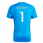 2023-2024 Juventus Home Goalkeeper Shirt (Blue) (Szczesny 1) 2023-2024 Juventus Home Goalkeeper Shirt (Blue) (Szczesny 1)