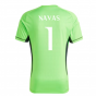 2023-2024 Real Madrid Home Goalkeeper Shirt (Solar Green) (NAVAS 1) 2023-2024 Real Madrid Home Goalkeeper Shirt (Solar Green) (NAVAS 1)
