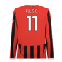 2024-2025 AC Milan Home Long Sleeve Shirt (Pulisic 11) 2024-2025 AC Milan Home Long Sleeve Shirt (Pulisic 11)