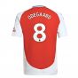 2024-2025 Arsenal Home Shirt (Kids) (Odegaard 8) 2024-2025 Arsenal Home Shirt (Kids) (Odegaard 8)