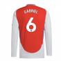 2024-2025 Arsenal Long Sleeve Home Shirt (Gabriel 6) 2024-2025 Arsenal Long Sleeve Home Shirt (Gabriel 6)