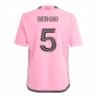 2024-2025 Inter Miami Home Shirt (Kids) (Sergio 5) 2024-2025 Inter Miami Home Shirt (Kids) (Sergio 5)