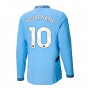 2024-2025 Man City Authentic Long Sleeve Home Shirt (Your Name) 2024-2025 Man City Authentic Long Sleeve Home Shirt (Your Name)