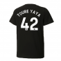 2024-2025 Man City ftblCulture Tee (Black) - Kids (Toure Yaya 42) 2024-2025 Man City ftblCulture Tee (Black) - Kids (Toure Yaya 42)