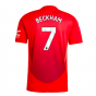 2024-2025 Man Utd Authentic Home Shirt (Beckham 7) 2024-2025 Man Utd Authentic Home Shirt (Beckham 7)