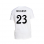 2024-2025 Real Madrid DNA Graphic Tee (White) (Beckham 23) 2024-2025 Real Madrid DNA Graphic Tee (White) (Beckham 23)