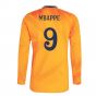 2024-2025 Real Madrid Long Sleeve Away Shirt (Mbappe 9) 2024-2025 Real Madrid Long Sleeve Away Shirt (Mbappe 9)