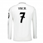 2024-2025 Real Madrid Long Sleeve Home Shirt (Vini Jr. 7) 2024-2025 Real Madrid Long Sleeve Home Shirt (Vini Jr. 7)