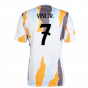 2024-2025 Real Madrid Pre-Match Shirt (White/Crew Orange) (Vini Jr. 7) 2024-2025 Real Madrid Pre-Match Shirt (White/Crew Orange) (Vini Jr. 7)