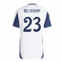 2024-2025 Real Madrid Training Tee (White) (Beckham 23) 2024-2025 Real Madrid Training Tee (White) (Beckham 23)