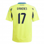2024-2025 Sweden Home Shirt (Kids) (GYOKERES 17) 2024-2025 Sweden Home Shirt (Kids) (GYOKERES 17)