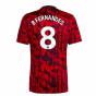 2023-2024 Man Utd Pre-Match Shirt (Red) (B Fernandes 8) 2023-2024 Man Utd Pre-Match Shirt (Red) (B Fernandes 8)