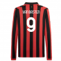 AC Milan 125th Authentic Shirt LS (Black-Red) (Van Basten 9) AC Milan 125th Authentic Shirt LS (Black-Red) (Van Basten 9)