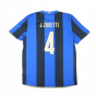 Inter Milan 2008-09 Home Shirt ((Excellent) S) (J.Zanetti 4) Inter Milan 2008-09 Home Shirt ((Excellent) S) (J.Zanetti 4)