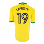Norwich City 2016-17 Home Shirt ((Good) XXL) (Lafferty 19) Norwich City 2016-17 Home Shirt ((Good) XXL) (Lafferty 19)