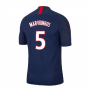 PSG 2019-20 Home Nike Vaporknit Shirt ((Mint) S) (MARQUINHOS 5) PSG 2019-20 Home Nike Vaporknit Shirt ((Mint) S) (MARQUINHOS 5)