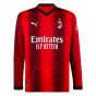 2023-2024 AC Milan Long Sleeve Home Shirt (Rafa Leao 10) 2023-2024 AC Milan Long Sleeve Home Shirt (Rafa Leao 10)